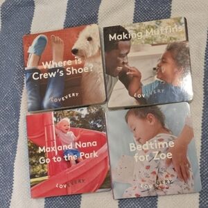 Lovevery  Lot Of 4 Board Book Set - Colorful Baby And Toddler Learning Stories